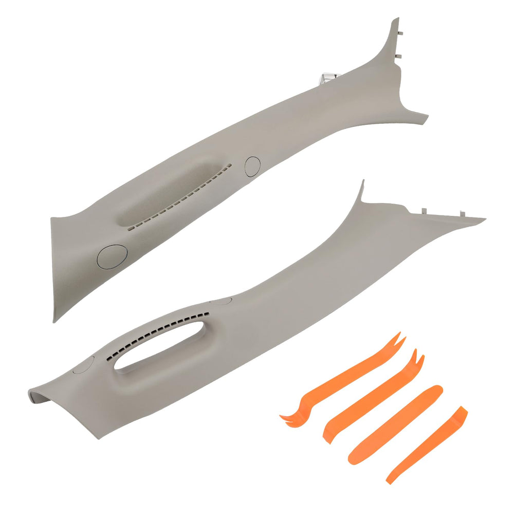 HQPASFY beige A-pillar handle front view showing exact OEM-style fit