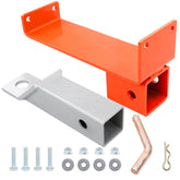 HQPASFY hitch kit front view showing orange finish and heavy-duty design