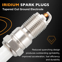 HQPASFY iridium spark plug tip detail highlighting long-life electrode for consistent spark