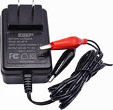 HQRP charger front view showing compact design and plug for easy storage