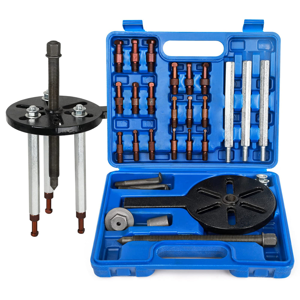 HQSSWUCH front packaging of 21-in-1 puller set showing contents and portability benefit