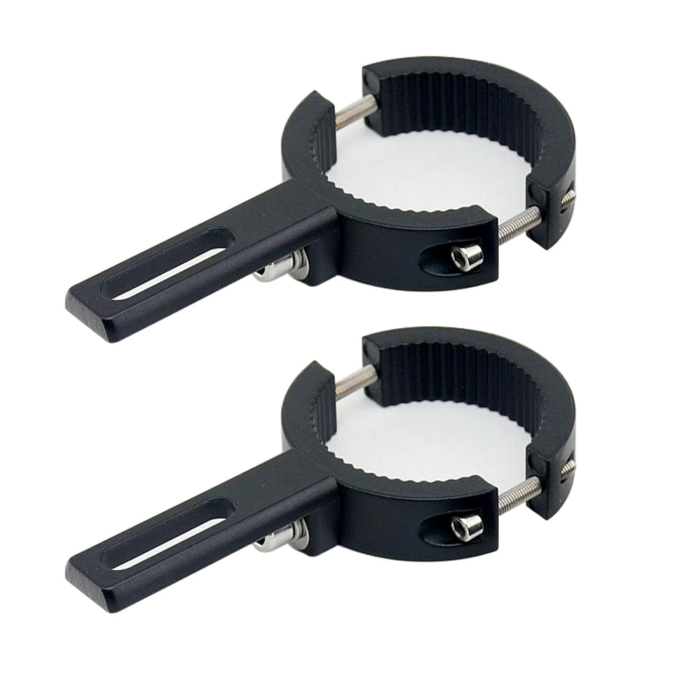 HQTS front view of two mount brackets showing secure clamping benefit
