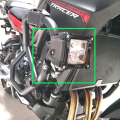HQTS bracket with spotlight illustrating adjustable aiming benefit