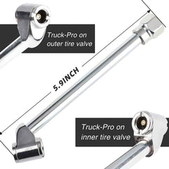 Hromee dual-head chuck detail demonstrating access to inward-facing valve stems