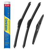 HRSNO front packaging showing three wiper blades and features for easy selection