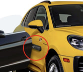 HRX Glass protector mounted on car door front view protects paint