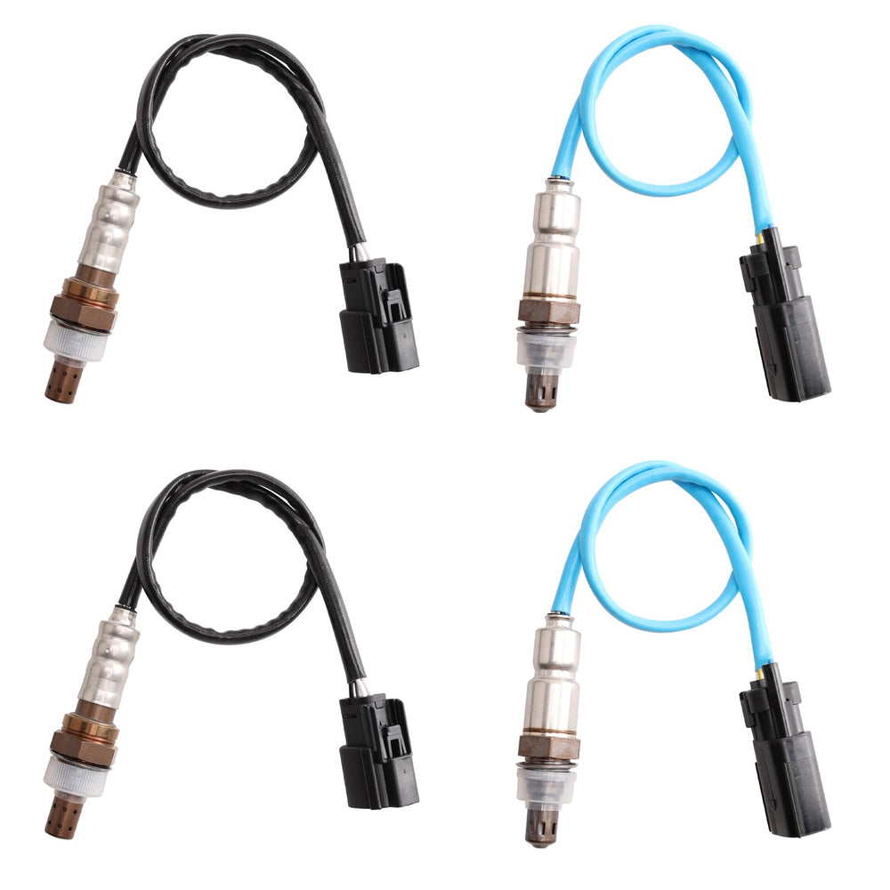 HTMXJA front packaging showing the four-piece oxygen sensor kit and model fitment benefit