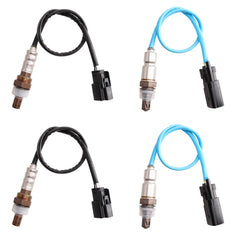 HTMXJA front packaging showing the four-piece oxygen sensor kit and model fitment benefit