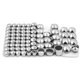 HTTMT chrome bolt toppers front kit view shows complete 76-piece set enhancing finish