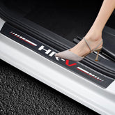 HUIANTS front door sill protector packaging showing included front pair and benefits