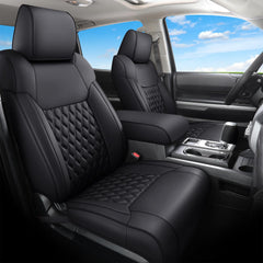 Huidasource front seat covers installed offering complete protection and upgraded look