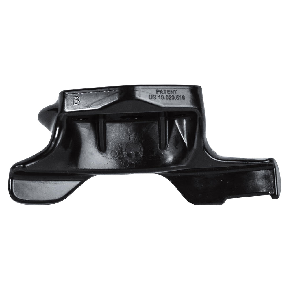Hunter plastic duck head front profile showing protective shape and rim-safety
