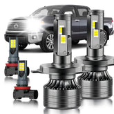 HUOKEDS front packaging showing full bulb kit and included four bulbs for easy replacement