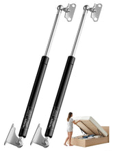 HUOPO front packaging showing two struts and included brackets for quick identification