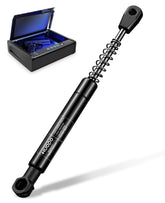 HUOPO gas strut front view showing 7.5-inch shock and connectors, precise replacement