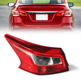 Huray left outer tail light front view showing clear red lens and factory styling, durable fit