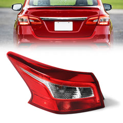 Huray left outer tail light front view showing clear red lens and factory styling, durable fit