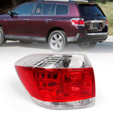 Huray left tail light front view showing clear and red lens, restoring rear visibility