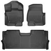 Husky Liners front row overhead showing full coverage and protection
