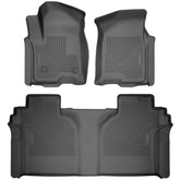 Husky Liners front row overview showing full-coverage protection and easy cleanup
