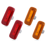 HUSUKU front view of four-pack side marker lights showing fit and finish