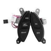 HUSUKU front view of complete cruise control switch kit showing all components and benefits