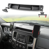 HUYINPJ front view installed in Ram dashboard shows tidy console and quick access