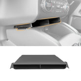 HUYINPJ front view of console insert showing neat compartments and tidy storage