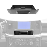 HUYINPJ front view installed in Ford Super Duty shows neat dashboard storage benefit