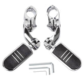 HY-SPEED front view of chrome pegs showing shape and finish for improved comfort