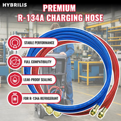 Hybrilis hose bending demonstration to show flexibility and tight-space routing benefit