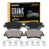 HYFTJYZ rear brake pads front packaging showing complete kit and benefit clear fitment