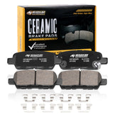 HYFTJYZ rear brake pads front view showing pad face and quiet performance