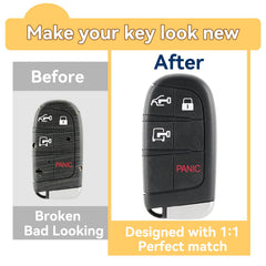 HYMOLKYE empty fob with blank key blade ready for locksmith cutting
