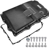 HYR front view of transmission pan showing mounting pattern and benefit of OEM fit