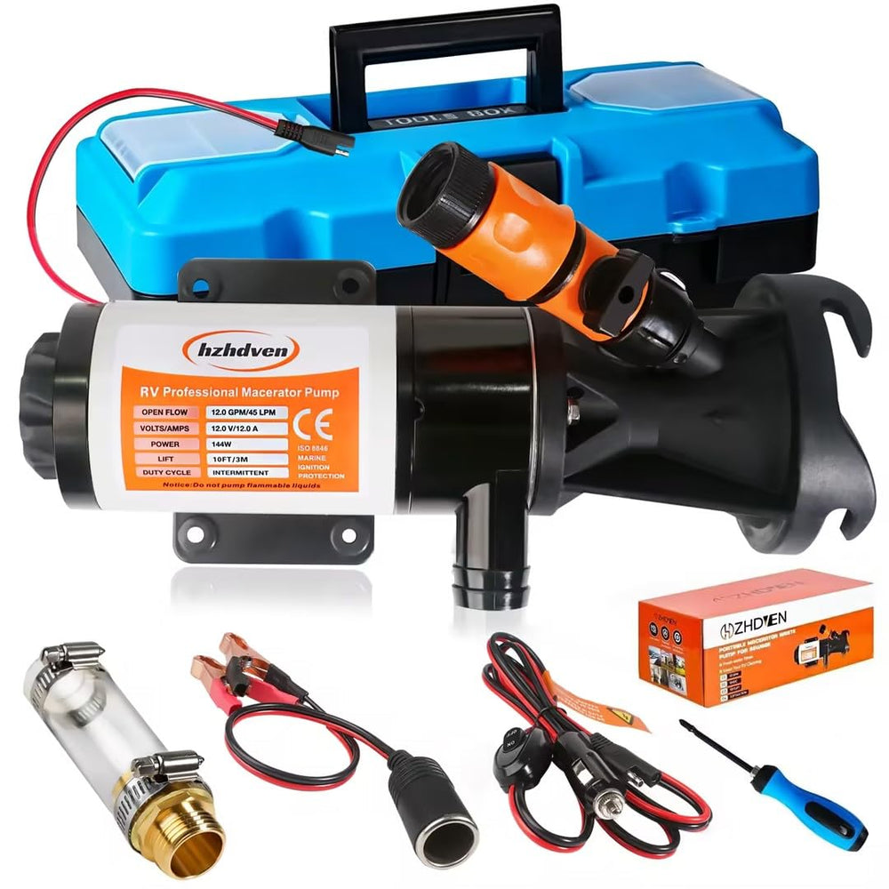 hzhdven pump front profile showing compact design and portability benefits