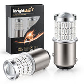 iBrightstar front view of two bulbs showing fit and finish and easy identification benefit
