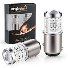 iBrightstar front view of two bulbs showing fit and finish and easy identification benefit