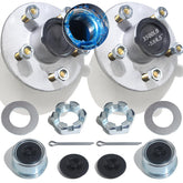 iBroPrat front view galvanized hub showing corrosion-resistant finish and easy mounting