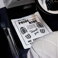 Ickimee printed footprint detail adding friendly professional touch