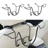 Idefair front view of cowboy hat rack showing full cradle and benefit of secure storage