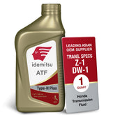 Idemitsu ATF Type H-Plus front bottle showing clear product branding and quick ID benefit
