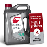 Idemitsu IFG3 front label showing grade and volume, clear specification benefit