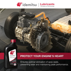Idemitsu back label with directions and safety info to ensure correct use