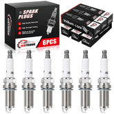 IFATRUNK front packaging showing six spark plugs and compatibility list for easy selection