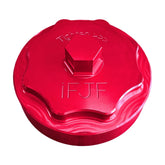 iFJF front view of red fuel filter cap showing fit and finish for durable replacement