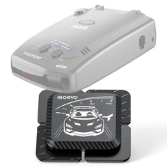 iGoevo front view showing secure detector mount and clear driver visibility
