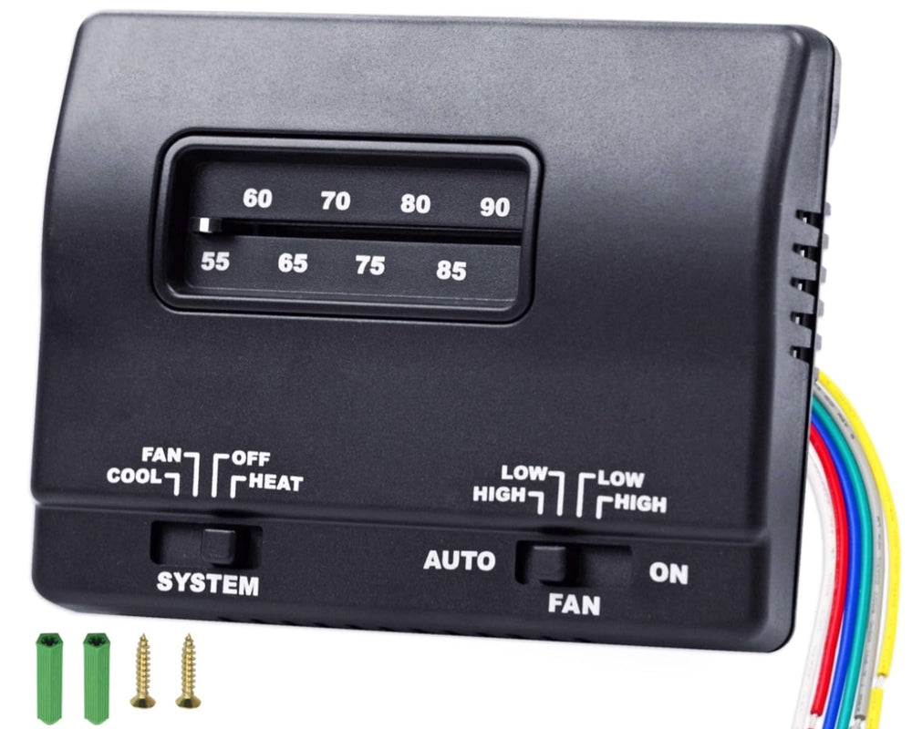 IHOUMEX thermostat front panel showing controls and clear mechanical readout for easy adjustment