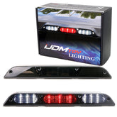 iJDMTOY front view smoked full LED third brake light for cleaner styling and brighter signaling