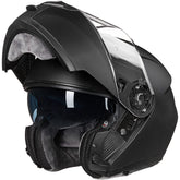 ILM helmet front view in matte black showing sleek profile and protection